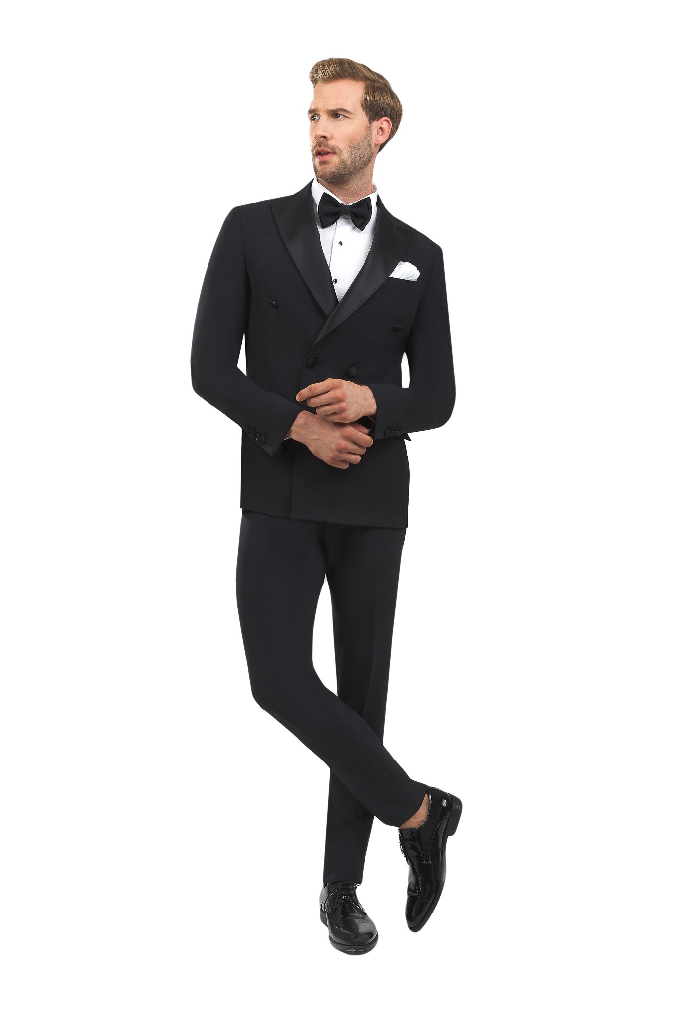 Sim Wedding & Ceremony Double Breasted Black Tuxedo KOD