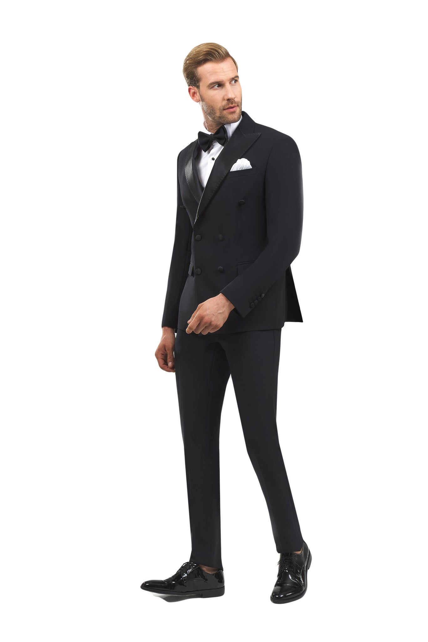 Sim Wedding & Ceremony Double Breasted Black Tuxedo KOD