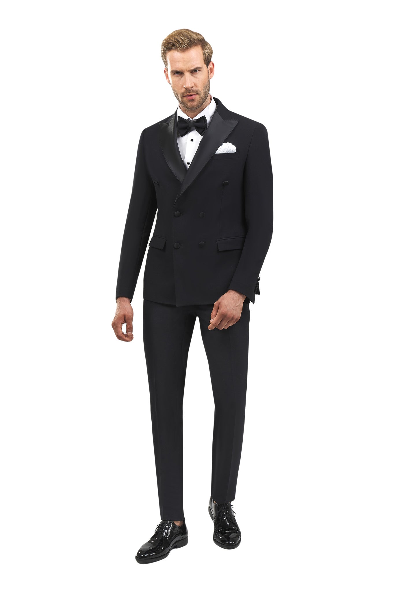 Sim Wedding & Ceremony Double Breasted Black Tuxedo KOD